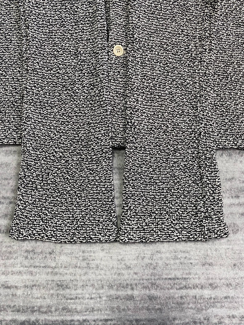 Our Legacy Snowflake Knit Cardigan Black White-zp