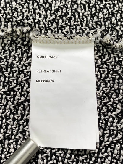 Our Legacy Snowflake Knit Cardigan Black White-zp