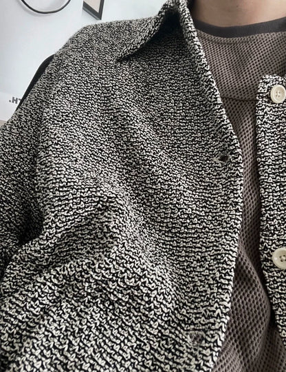 Our Legacy Snowflake Knit Cardigan Black White-zp