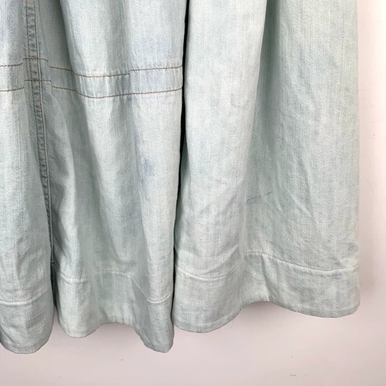 Prada Logo Print Gradient Long Skirt