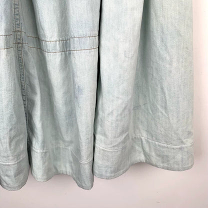 Prada Logo Print Gradient Long Skirt