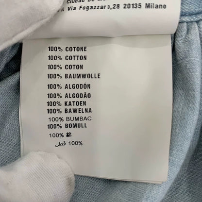 Prada Logo Print Gradient Long Skirt