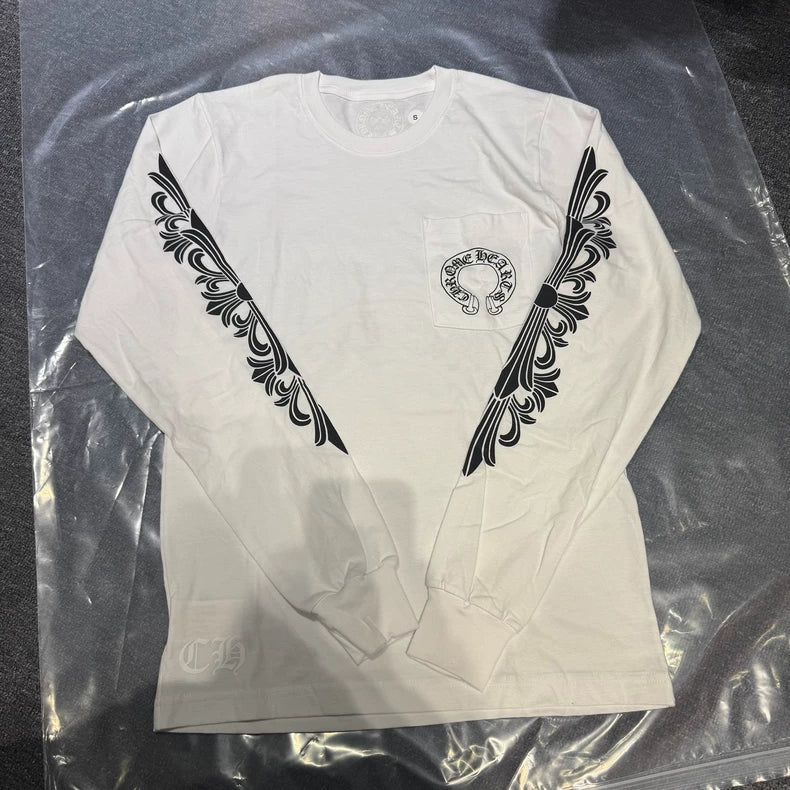 Chrome Hearts White Long Sleeve Tee