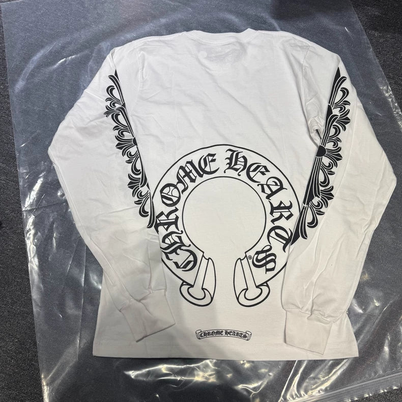 Chrome Hearts White Long Sleeve Tee