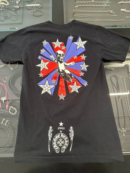 Chrome Hearts Black Foti Print Short Sleeve-yf