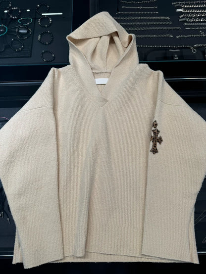 Chrome Hearts Leopard Patch Knit Sweater-yf