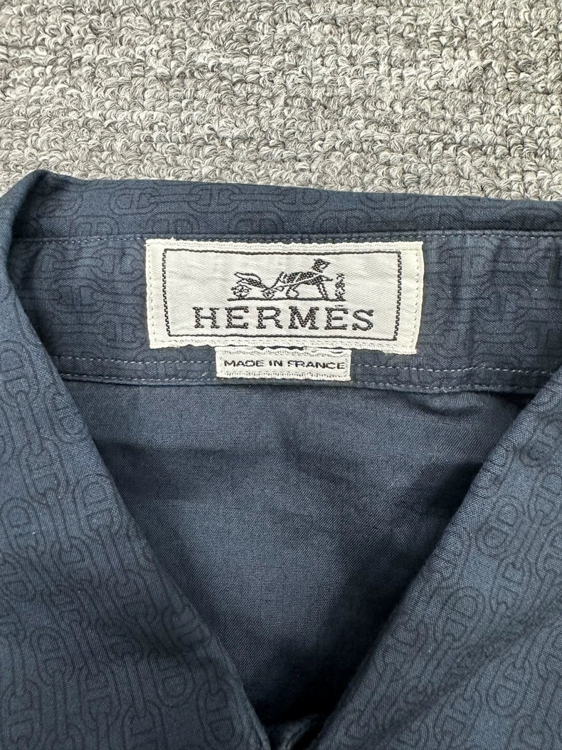 Hermes Printed Button-Up Shirt