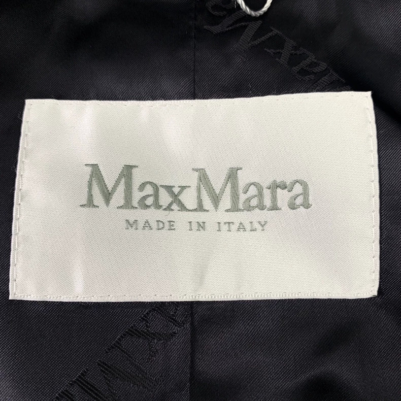 maxmara Navy Double-Breasted Coat M