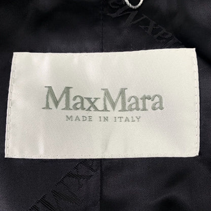 maxmara Navy Double-Breasted Coat M