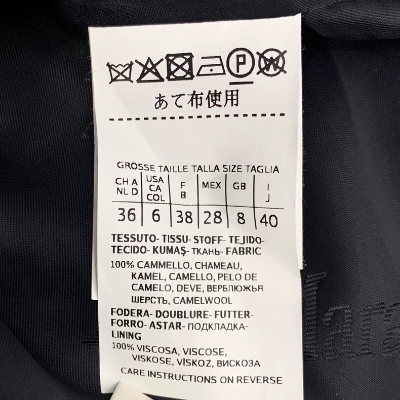 maxmara Navy Double-Breasted Coat M