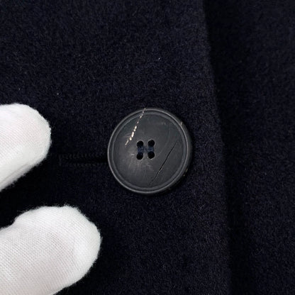 maxmara Navy Double-Breasted Coat M