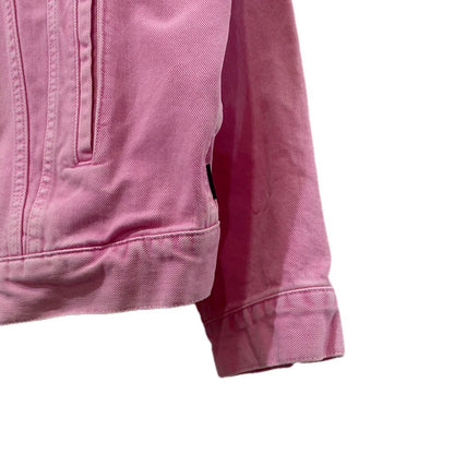Pink Cotton Denim Jacket by Balenciaga