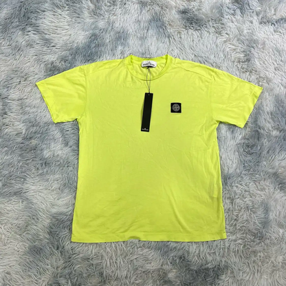 Stone Island Men's Yellow Cotton T-Shirt 0089