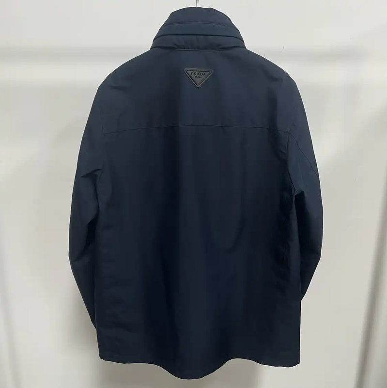 Prada Men's Navy Outer Jacket, Size S