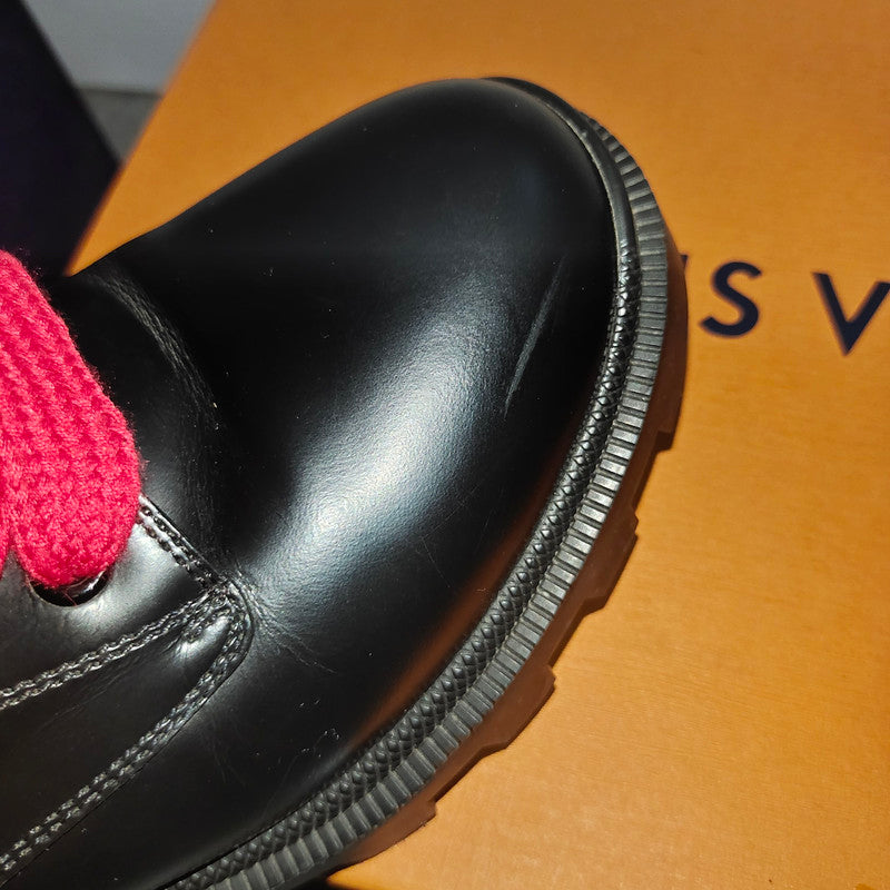 Gucci Women's Leather Web Ankle Boots in Black 0079