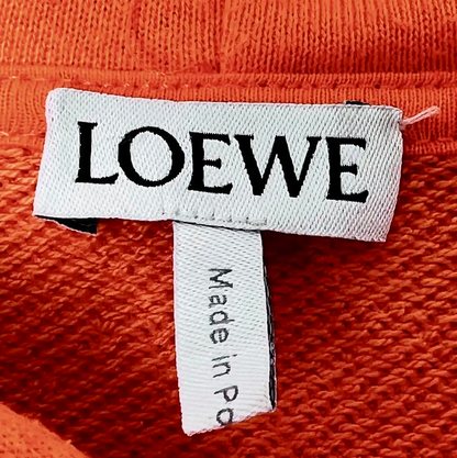 Loewe Men's Orange Cotton Blend Hoodie 0089
