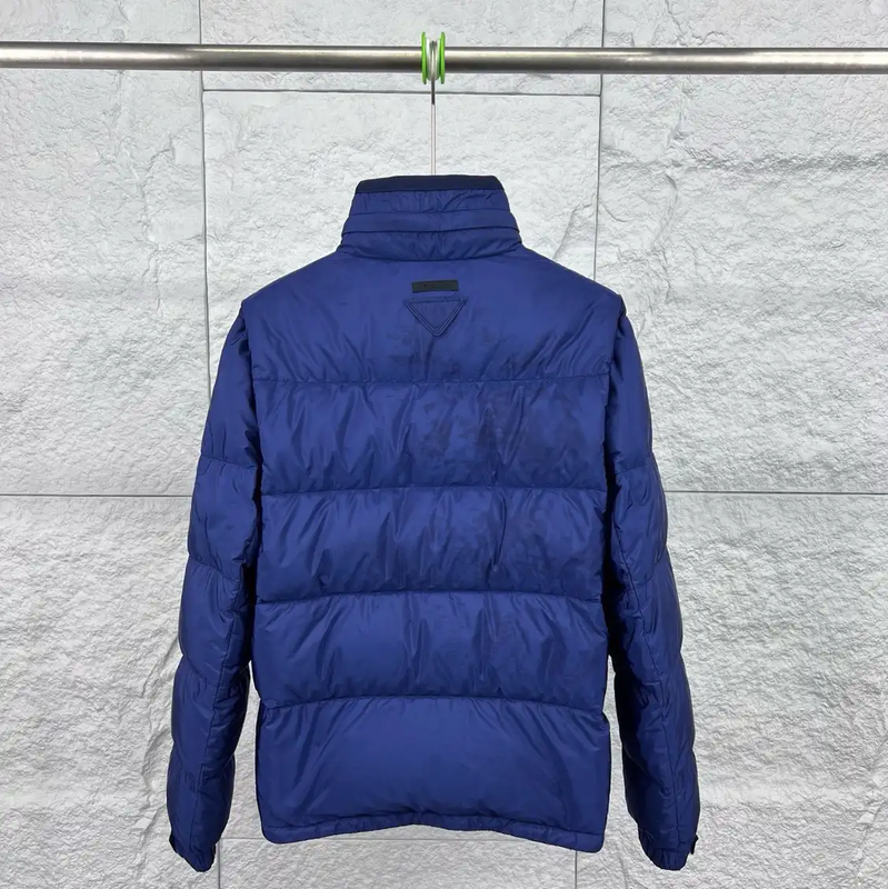 Prada Men's Large Navy Down Jacket