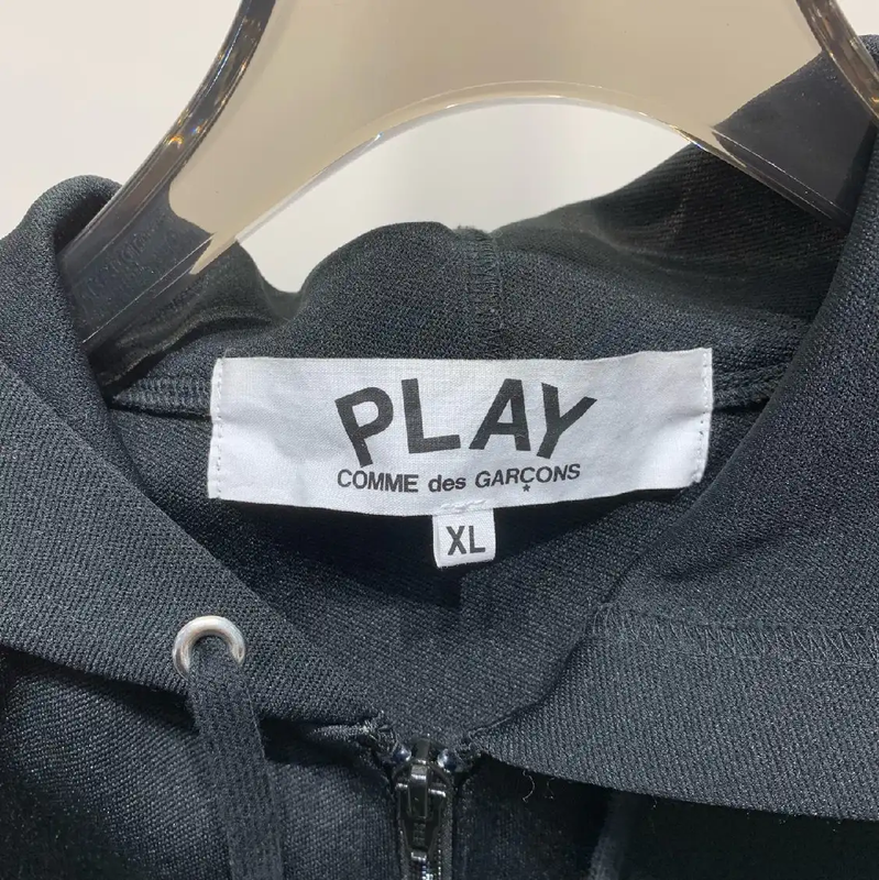 COMME des GARÇONS Black Cotton Men's Hoodie 0089