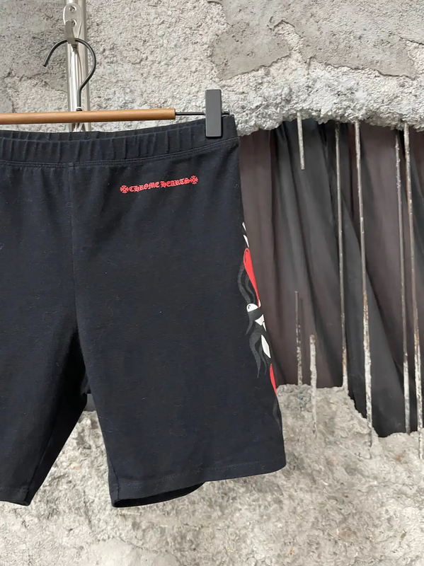 Chrome Hearts Black Cotton Casual Shorts 0089