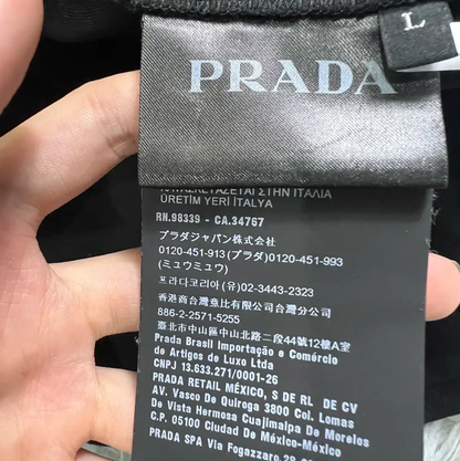 Prada Black Cotton Men's Hoodie