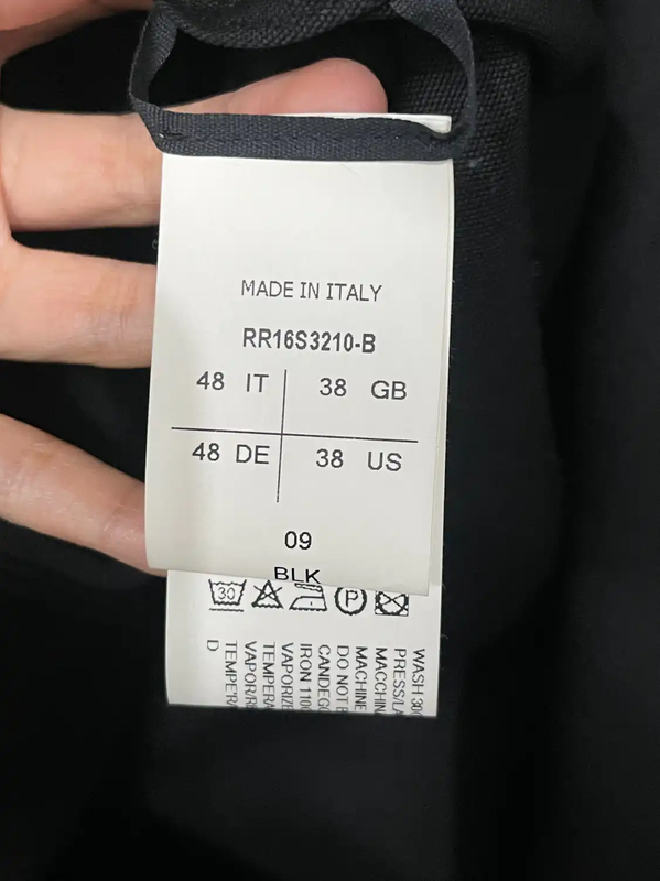 Rick Owens Black Long Sleeve Jacket for Men 0089