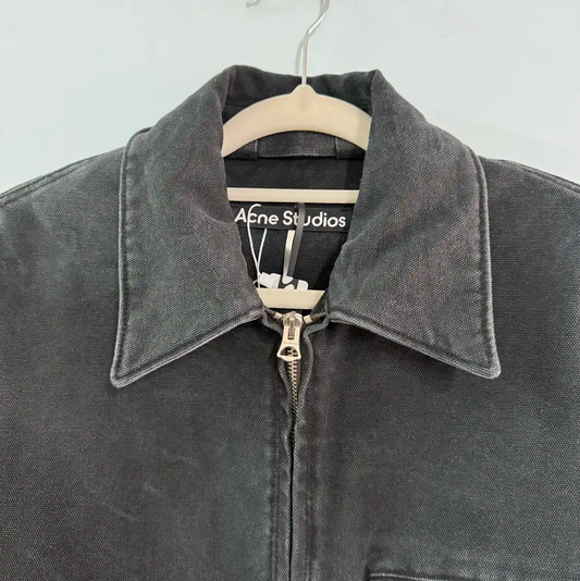 Acne Studios Black Cotton Men's Outerwear Jacket