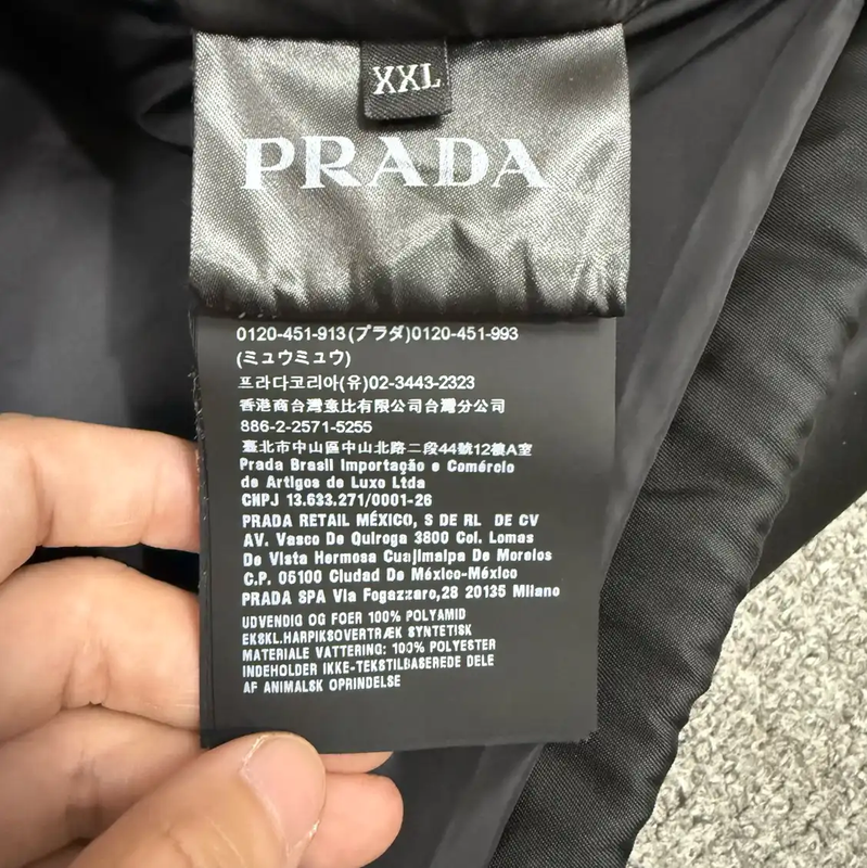 Prada Black Nylon Hooded Jacket for Men