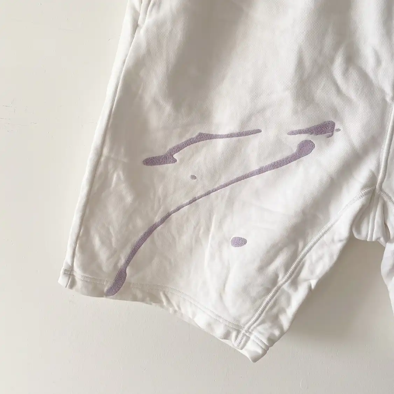 Stone Island Men's Summer White Printed Shorts 0089