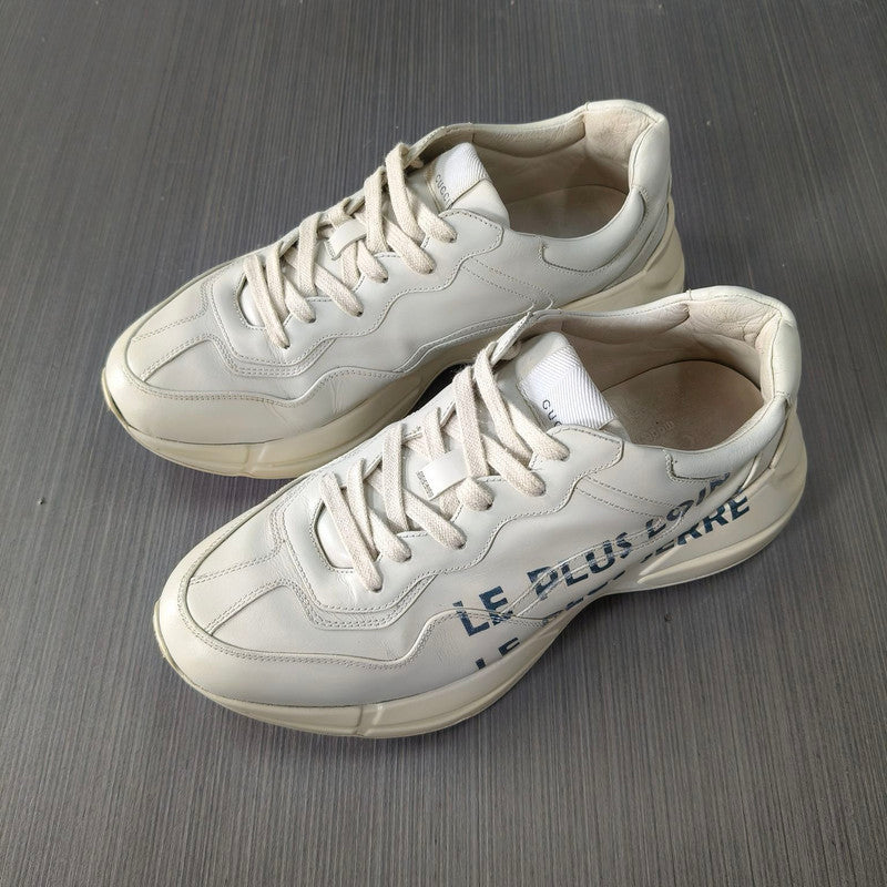 Gucci Rhyton White Platform Sneakers for Men 0079
