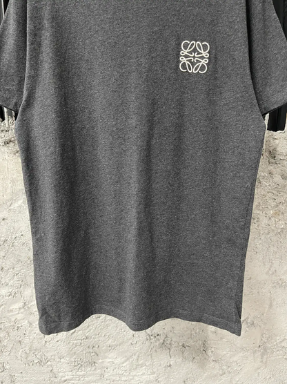 Loewe Gray Cotton Short Sleeve T-Shirt 0089