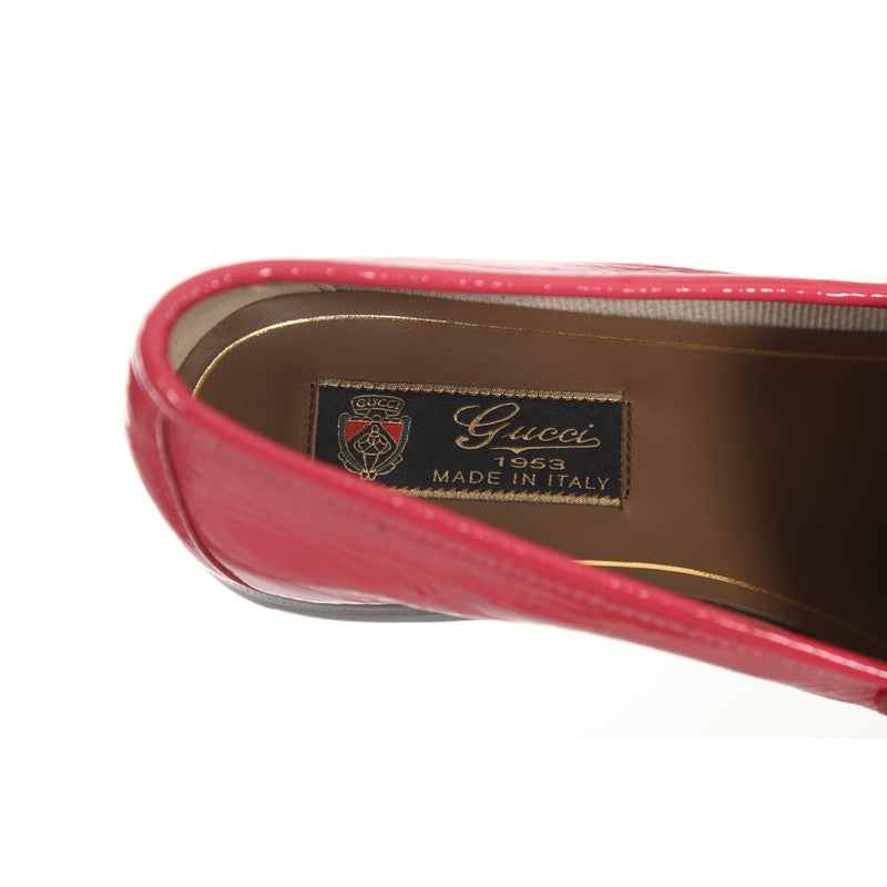 Gucci Pink Patent Leather Loafers 0079