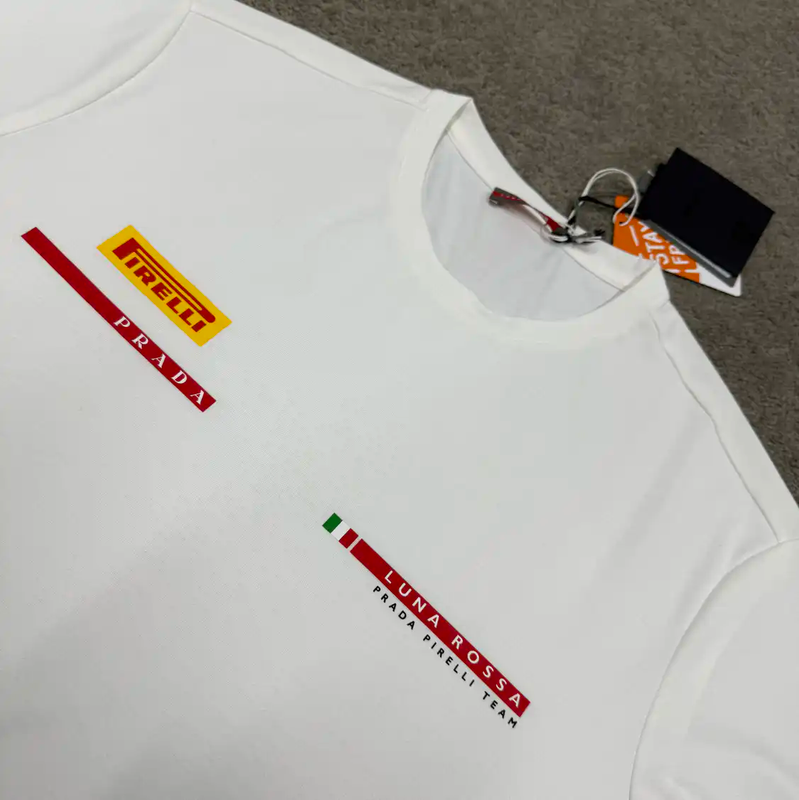 Prada White Cotton T-Shirt for Men