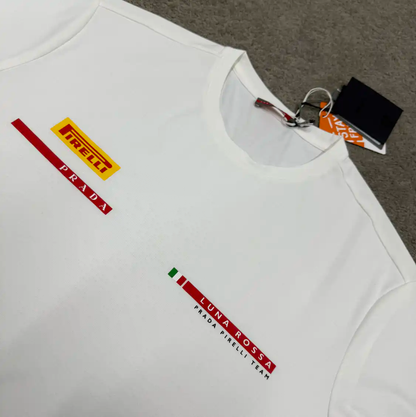 Prada White Cotton T-Shirt for Men
