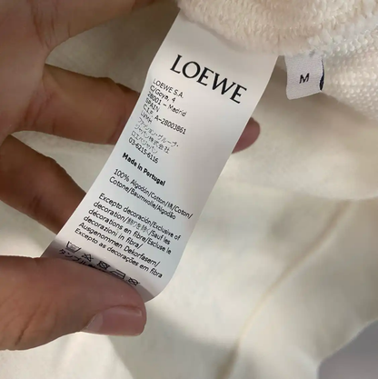 Loewe Men's Ivory Cotton Sweatshirt 0089