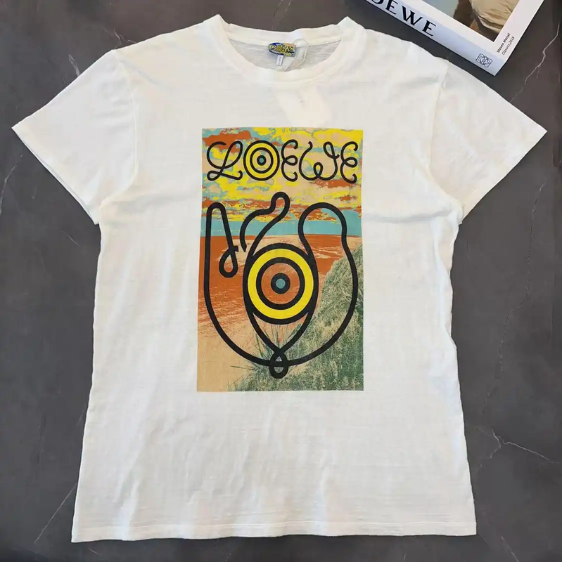 Loewe Graphic Cotton T-Shirt for Men 0089