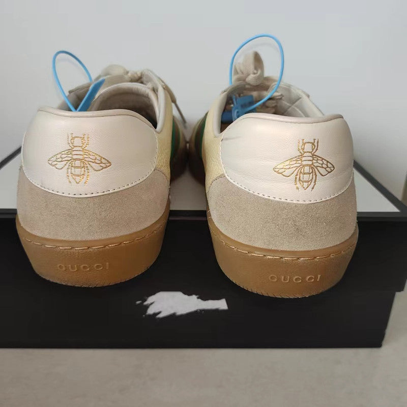 Gucci Leather Bee Fashion Sneakers for All 0079