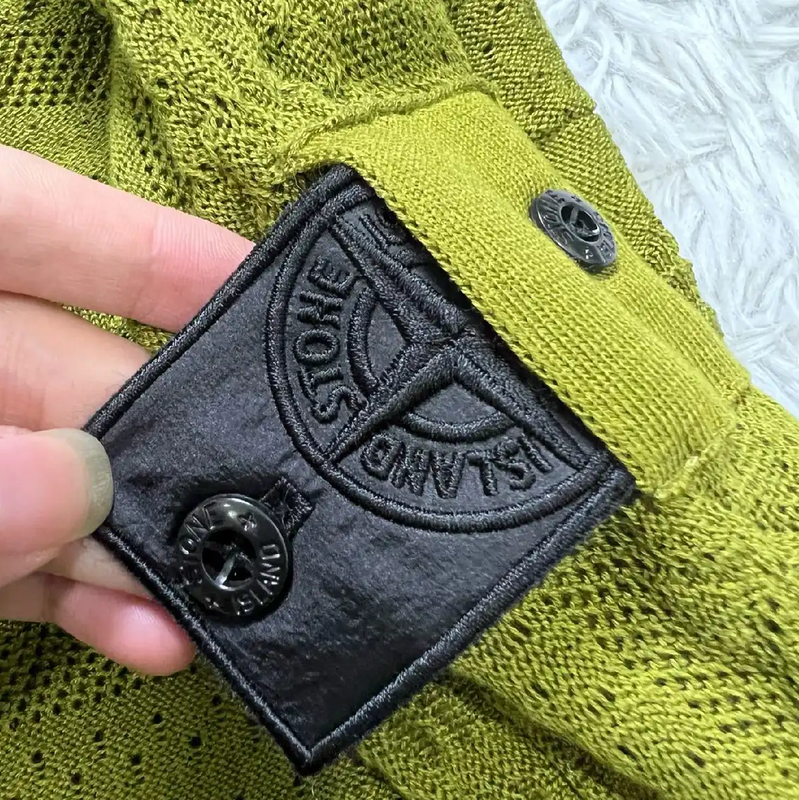 Stone Island Green Cotton Cardigan for Men 0089