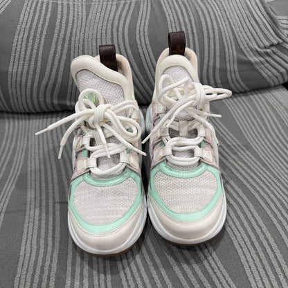 Louis Vuitton Archlight Sneakers in Pink and Green 0079