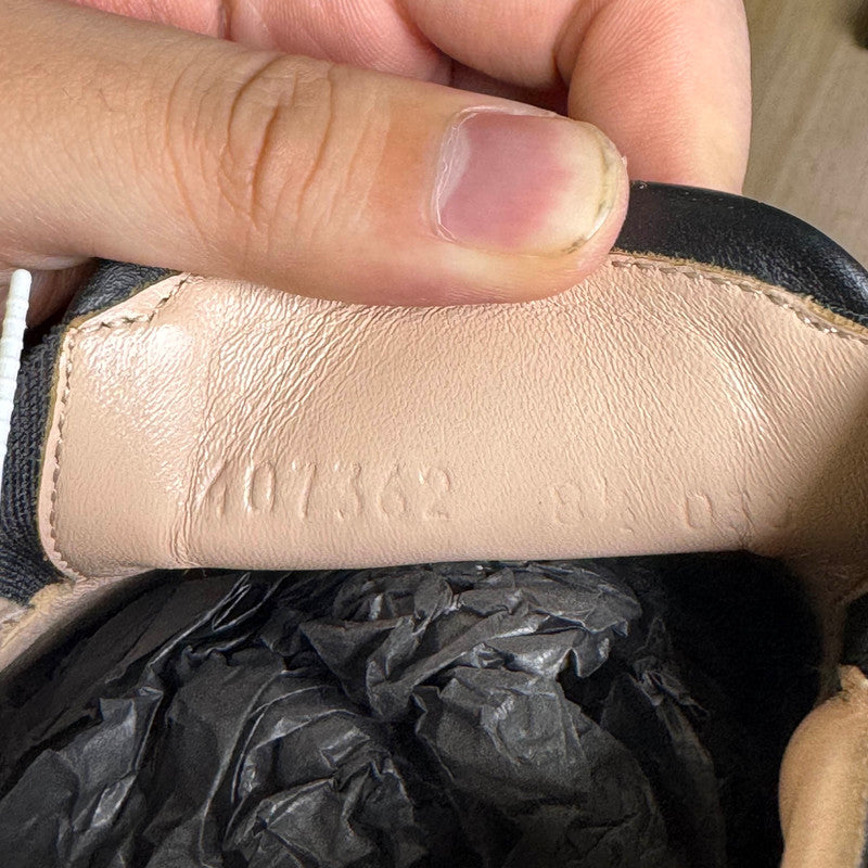 Gucci Black Canvas Slip-On Shoes 0079