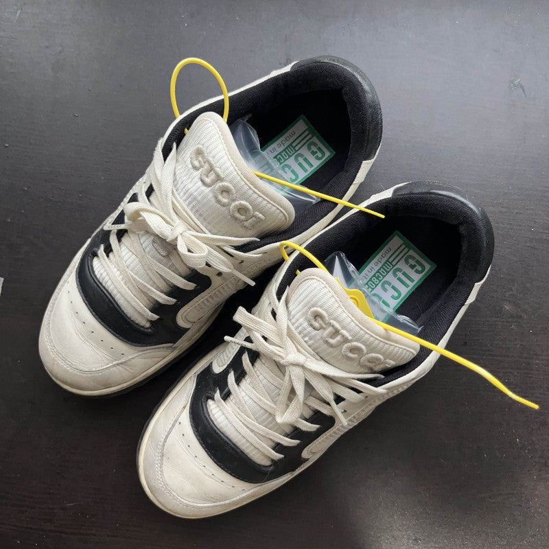 Gucci MAC80 Leather Low-Top Fashion Sneakers 0079