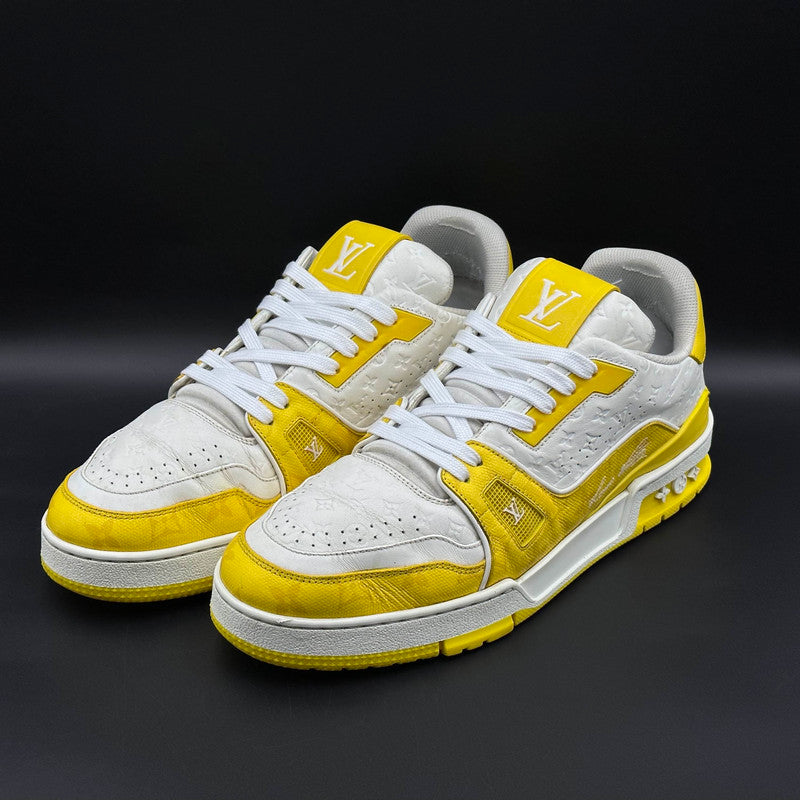 Louis Vuitton Yellow and White Trainer Sneakers 0079
