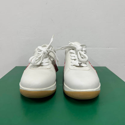 Louis Vuitton Low-Top Red & White Sneakers 0079