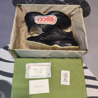 Gucci Rhyton Low-Top Black and Red Sneakers 0079