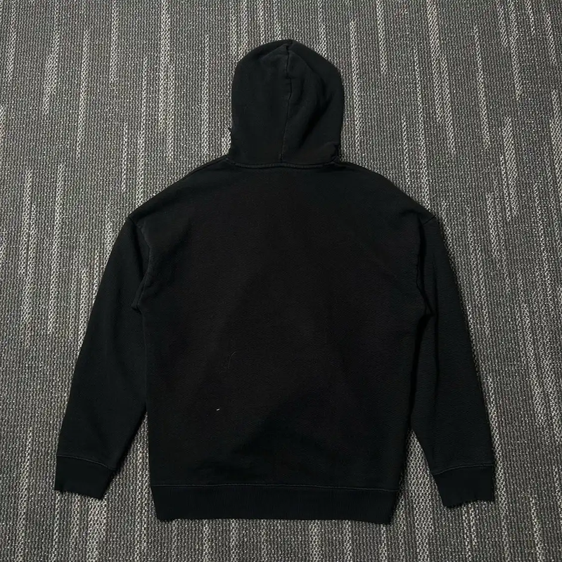 Givenchy Black Cotton Printed Hoodie for Men 0089