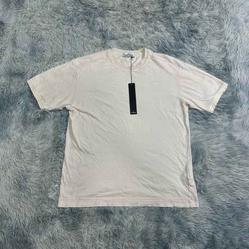 Stone Island White Cotton Men's T-Shirt 0089