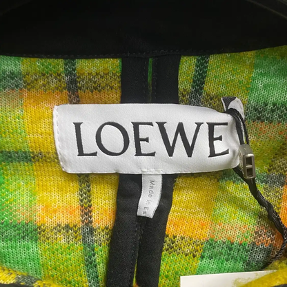 Loewe Men's Bright Colorful Plaid Hoodie 0089