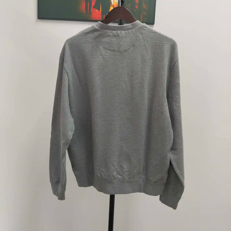 Prada Gray Cotton Long Sleeve Sweatshirt