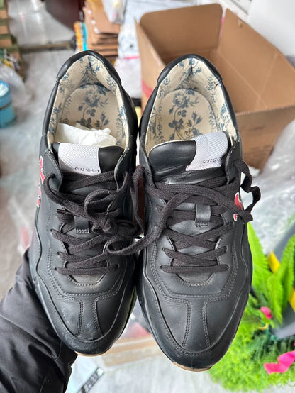 Classic Black Gucci Dad Sneakers Los Angeles Collaboration