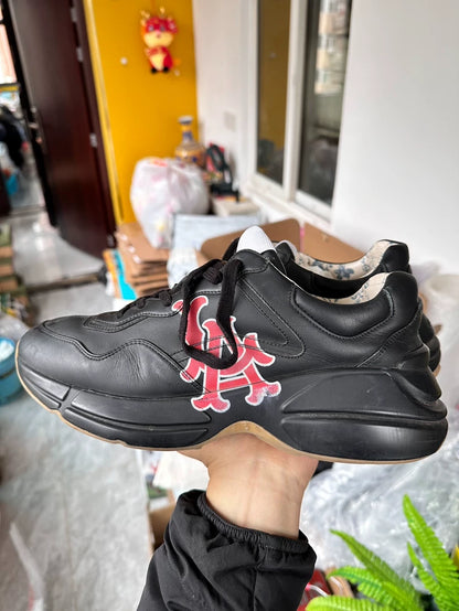 Classic Black Gucci Dad Sneakers Los Angeles Collaboration