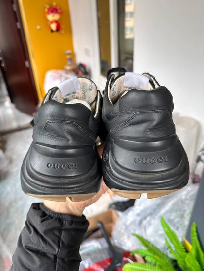 Classic Black Gucci Dad Sneakers Los Angeles Collaboration
